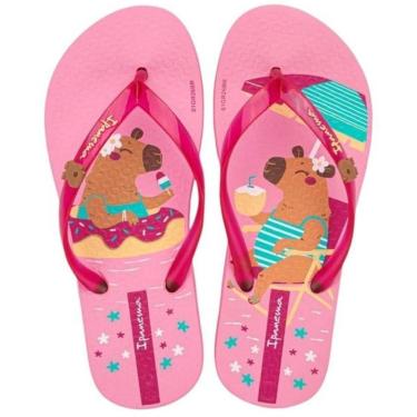 Imagem de Chinelo Infantil Menina Delicado Capivara Leve Ipanema Kids-Feminino