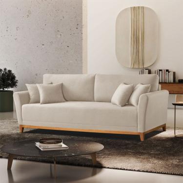 Imagem de Sofa Brasil 160 cm com Braco 10 cm Fixo Meu sofa Online