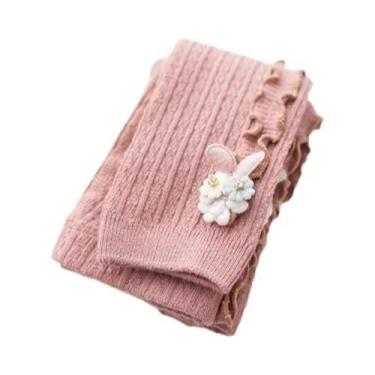 Imagem de Meias-calças De Malha Para Meninas, Leggings Quentes Para Outono E Inv