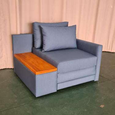 Imagem de Poltrona Cama Solteiro com Tampo Lateral Esquerdo Tecido Acquablock 10