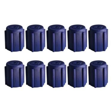 Imagem de Kit 10 Tampas Para Válvula Baixa Ar Condicionado Automotivo - LETÍCIA 