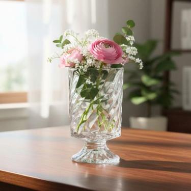Imagem de Vaso Seleto de Vidro 18cm Ideal para Flores e Decoração - Hauskraft