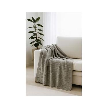 Imagem de Manta Premium Cor Cinza Médio