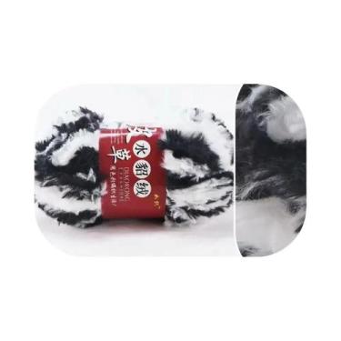 Imagem de Cachecol De Pelúcia Imitação De Pele De Mink, 100g, Fio De Linha Semi 