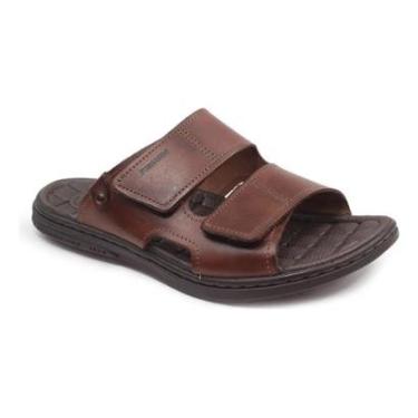 Imagem de Chinelo Pegada Masculino Amortech 131283 De Couro-Masculino
