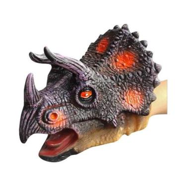 Imagem de Fantoche De Mão De Dinossauro Para Crianças, T-Rex, Tubarão, Tigre, Br