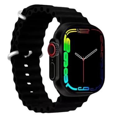 Imagem de Relógio Smart T800 ULTRA Chamadas Notificações Tela HD, Preto