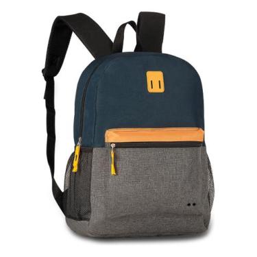 Imagem de Mochila Costas Juvenil Sport Escolar Masculina Faculdade - Clio, Azul