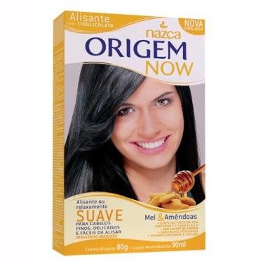 Imagem de Creme Alisante Origem Now Suave Mel e Amêndoas 80g - NAZCA