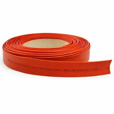 Imagem de Tubo Termo Retrátil 20mm 6m Espaguete Isolante Profissional Cor:Vermel