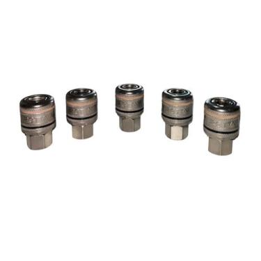 Imagem de Jogo 5 Peças Engate Rápido 1/4 Para Compressor De Ar - Rotta376