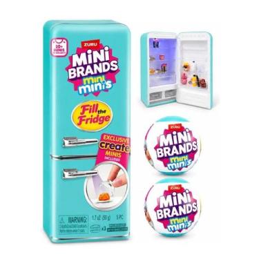 Imagem de Mini Fridge Colecionável Viral Azul 2 Cápsulas Surpresa TikTok - Mini 