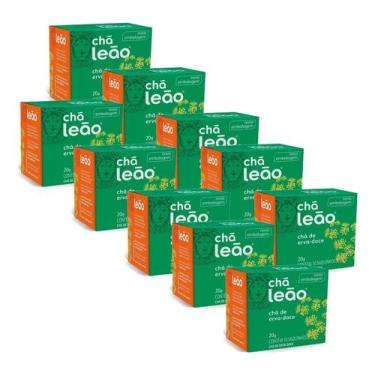 Imagem de Chá Leão Erva-doce Em Sachê 30g 15 U Kit 10, Chá Leão Erva doce Em Sac