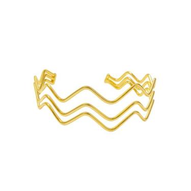 Imagem de Bracelete Feminino Fio Triplo - Banhado em Ouro 18k - Tri Gata