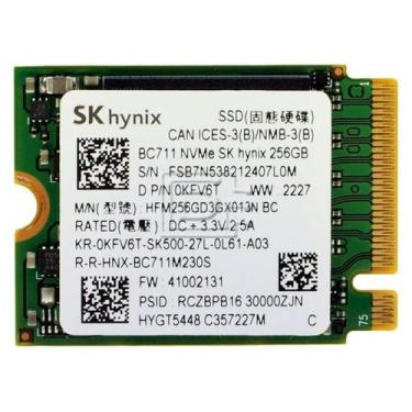 Imagem de Nvme 256GB SK HYNIX M.2 2230 PCIe 3.0 S/CX - BSZ TECNOLOGIA