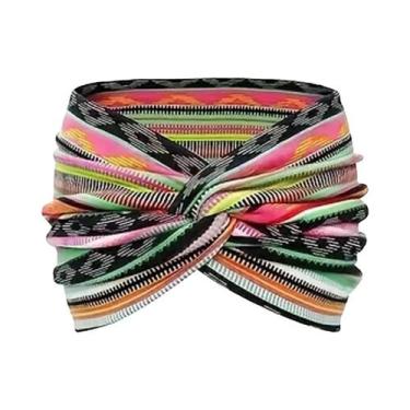 Imagem de Faixa De Cabelo Larga Torcida Boho Extra Grande Para Mulheres, Acessór