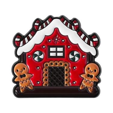 Imagem de Broches De Natal Em Esmalte Com Tema De Biscoitos De Gengibre E Laços 