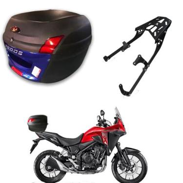 Imagem de Baú Bauleto 34l com Suporte Baú Superior Nx 500 2026 - AWA, Azul