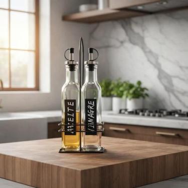 Imagem de Kit 2 Dispenser de Vidro Para Azeite e Vinagre 280ml - Homeland