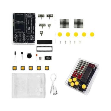 Imagem de Console De Jogo Pixel DIY Com Microcontrolador 51 - Kit Educacional Pa