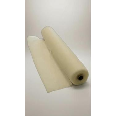 Imagem de Tecido Tule Liso 10m Creme Detalhe Pérola - Congratulations Store