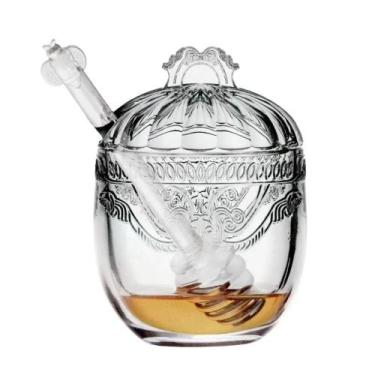 Imagem de Meleira Pote Porta Mel com Pegador Dosador Vidro Imperial Lyor 240ml T
