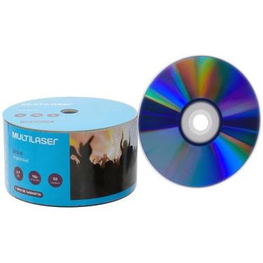 Imagem de Mídia DVD-R Printable 16X 4.7 Gb 50 unidades Multilaser DV052