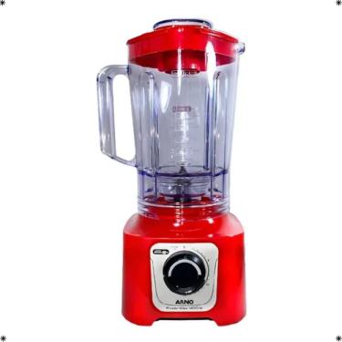 Imagem de Liquidificador Arno Power Max LN63 1400W 3,1L 15 Velocidades 6 Lâminas Vermelho Bivolt