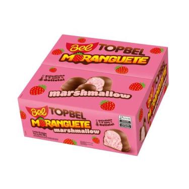 Imagem de Marshmallow Recheado Com Moranguete - Topbel 50 Unidades