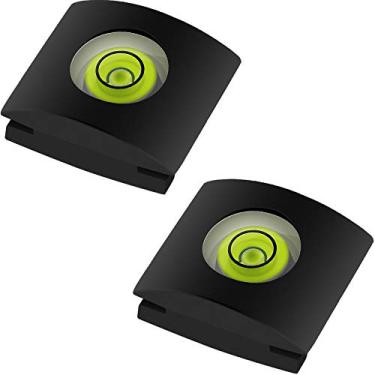 Imagem de Anwenk — Capa de sapato quente com nível de espírito bolha para câmera Canon Nikon Panasonic Fujifilm Olympus Pentax Sigma DSLR/SLR/Evil — Pacote com 2, Standard