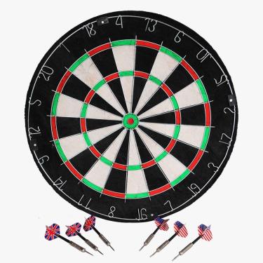 Imagem de Dardo Alvo Sisal Dart Game Com 6 Dardos - Jogo