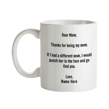 Imagem de Caneca personalizada Mom - Caneca Customaized Dear Mom - Presentes personalizados para mães - Ideia de presentes para o dia das mães - Caneca de café de 450 ml