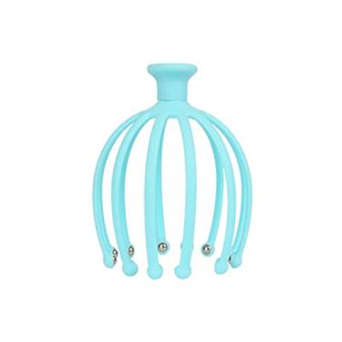Imagem de Manual 12-Claws Head Massager Octopus Shaped Hair Scalp Massage Tools Two Colors Optional Elitzia ETHSF13 (Blue)