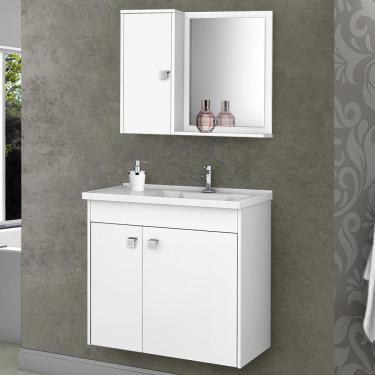 Imagem de Conjunto Para Banheiro Munique - Branco - Móveis Bechara
