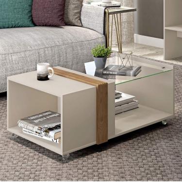 Imagem de Mesa de Centro Núbia Caemmun Off White/Buriti