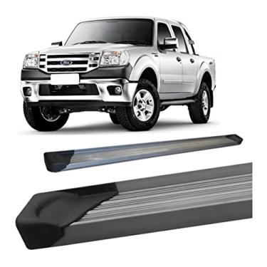 Imagem de Estribo Ranger 1995 A 2012 Chapa Aluminio Cromado C/d