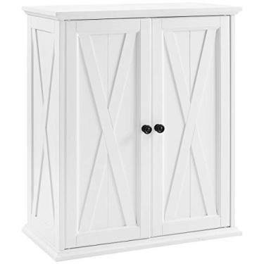 Imagem de Crosley Furniture Clifton Despensa empilhável, branco envelhecido