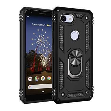 Imagem de For Google Pixel 3a Shockproof TPU + PC Protective Case with 360 Degree Rotating Holder
