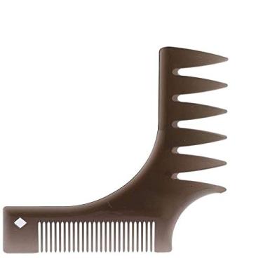 Imagem de Pente de modelagem de barba, 2 peças kit guia de modelagem de barba, ferramenta perfeita para modelar o cabelo barba, ferramenta perfeita para alinhar e afiar a barba, ótimo presente para homens