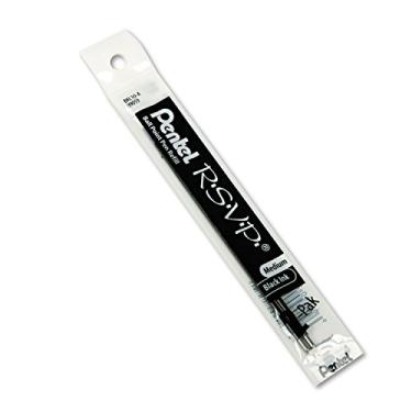Imagem de Refil Pentel BKL10A para Pentel R.S.V.P. Canetas esferográficas, média, tinta preta, embalagem com 2