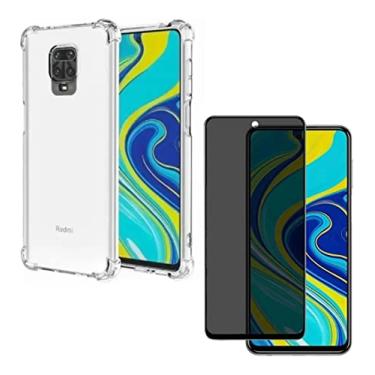 Imagem de Capa Capinha e Película De Vidro Privacidade Para Redmi Note 9 Pro - (Hard Glass Store)