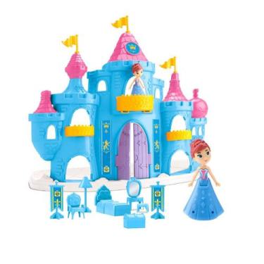 Imagem de Brinquedo Castelo Snow C/ Boneca Princesa - Samba Toys