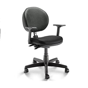 Imagem de Cadeira Executiva Operativa Lisa Plaxmetal Back System Couro Preto