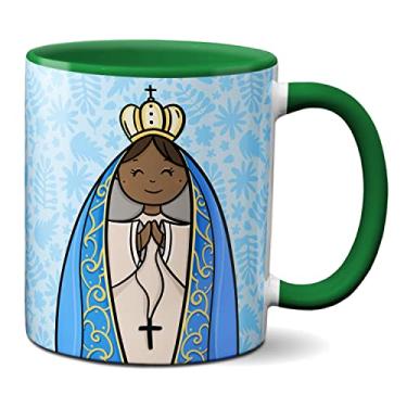 Imagem de Caneca Nossa Senhora Aparecida Mãe De Deus Padroeira Brasil (Verde)