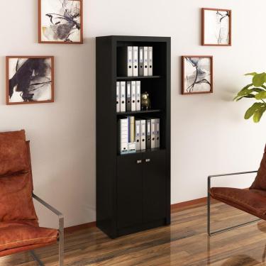Imagem de Armário Escritório Com 2 Portas Multimóveis Cr25020 Preto