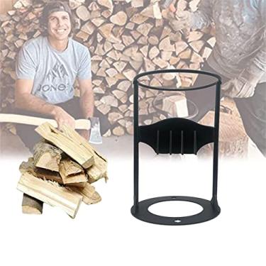 Imagem de Madeira-Splitting Stand Máquina Manual Madeira-Splitting Ferro Fundido Adiado Apenas Acertado com Um Martelo Cortador Manual Fácil E Seguro Fogão de Queima De Madeira Lareira,19cm