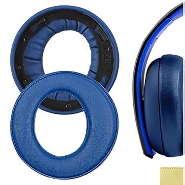 Imagem de Geekria Earpad for Playstation Gold Wireless Stereo Headset/Sony PS4 / PS3 / PSV Gold Wireless Headphone Replacement Ear Pad/Cushion/Ear Cups/Ear Cover/Earpads Repair Parts (Blue)