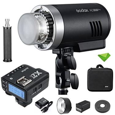 Imagem de GODOX AD300 Pro 300W TTL Outdoor Flash c/X2T-C Flash Trigger 2.4G 1/8000s HSS 2600mAh 0.01-1.5s Tempo de Reciclagem 320 Potência Total 12W LED de Modelagem Bicolor para Câmeras Canon