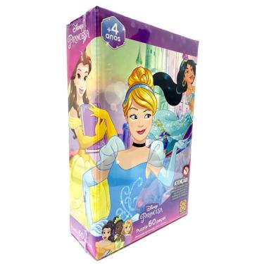 Quebra-cabeça Infantil 100 Peças Princesas Disney Grow em Promoção na  Americanas