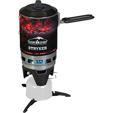 Imagem de Camp Chef Stryker 100 - Fogão de acampamento de queimador único - Fogão de acampamento para equipamentos de acampamento e cozinha ao ar livre - Fogão portátil de isobutano